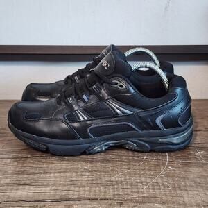 Vionic Walker Women's Athletic Leather Shoes Sneakers Size 9.5 Black